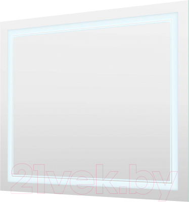Зеркало Пекам Astra 2 100x80 / astra2-100x80dcl (с подсветкой, сенсором на взмах руки и часами)