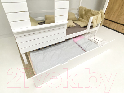 Стилизованная кровать детская Millwood Roxy (сосна белая)