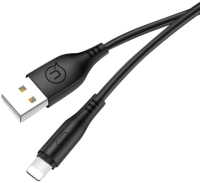 Кабель Usams Lightning / SJ266USB01 (1м, черный) - 