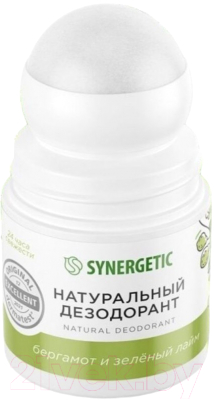 Дезодорант шариковый Synergetic Бергамот-зеленый лайм (50мл)