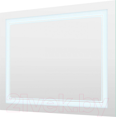 Зеркало Пекам Astra 2 80x60 / astra2-80x60dpcl (с подсветкой, сенсором на взмах руки, часами, подогревом)