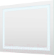 Зеркало Пекам Astra 2 80x60 / astra2-80x60dpcl (с подсветкой, сенсором на взмах руки, часами, подогревом) - 