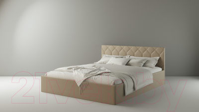 Двуспальная кровать Natura Vera Техас 160x200 (Velutto 18)