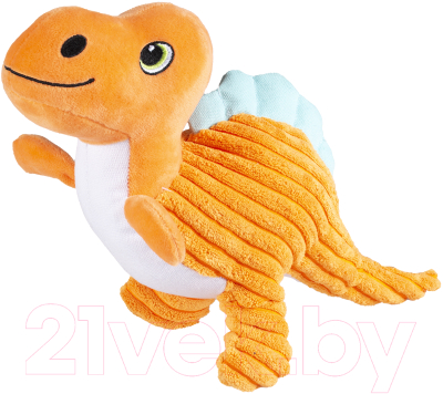 Игрушка для собак Duvo Plus Динозавр - Анкилозавр / 13819/DV (оранжевый)