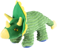 Игрушка для собак Duvo Plus Динозавр - Трицератопс / 13815/DV (зеленый) - 