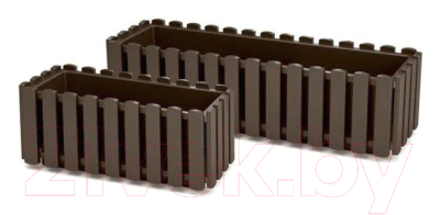 Кашпо Prosperplast Boardee Fencycase 400 / DDEF400-R222 (коричневый)