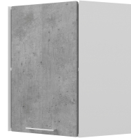Шкаф навесной для кухни Горизонт Мебель Оптима 40 угловой (бетон грей) - 