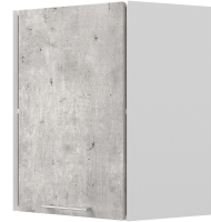 Шкаф навесной для кухни Горизонт Мебель Оптима 40 угловой (бетон лайт) - 