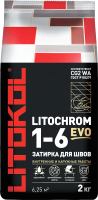 Фуга Litokol Litochrom 1-6 Evo 125 (2кг, дымчатый серый) - 