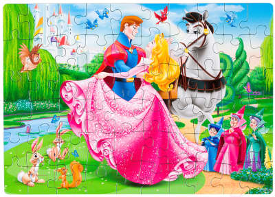 Набор пазлов Step Puzzle Принцессы Disney 4 в 1 / 92316