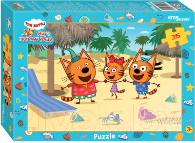 Изображение товара Пазл Step Puzzle Три кота / 91446 (35эл)