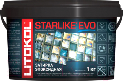 Фуга Litokol Эпоксидная Starlike Evo S.100 (1кг, экстра белый)