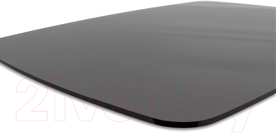 Обеденный стол Sheffilton SHT-TU30-2/TT26 118/77 (стекло черный/дымчатый пластик/стекло)