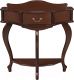 Миниатюра изображения товара Консольный столик Мебелик Джульетта (орех)