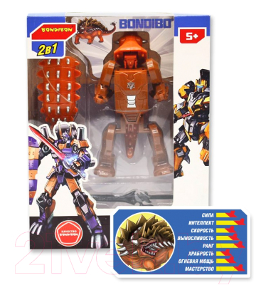 Изображение товара Робот-трансформер Bondibon Робот-динозавр Анкилозавр / ВВ5670