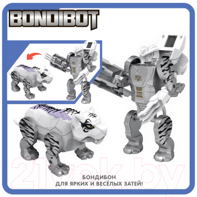 Изображение товара Робот-трансформер Bondibon Робот-белый тигр / ВВ5675
