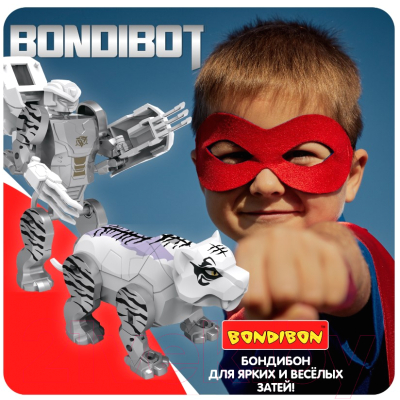 Изображение товара Робот-трансформер Bondibon Робот-белый тигр / ВВ5675