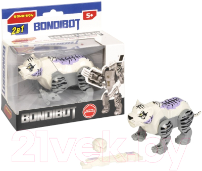 Изображение товара Робот-трансформер Bondibon Робот-белый тигр / ВВ5675