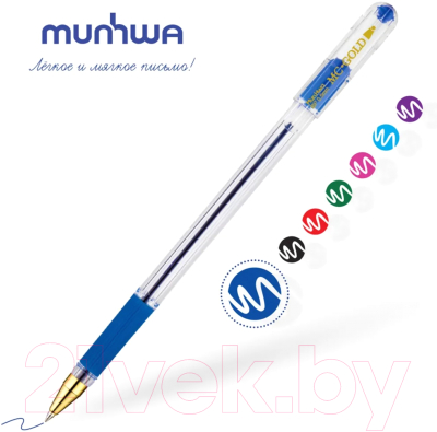 Изображение товара Ручка шариковая MunHwa Mc Gold (синий)