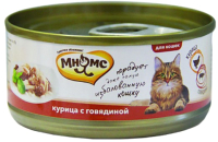 

Корм для кошек Мнямс, Курица с говядиной в нежном желе / 700798