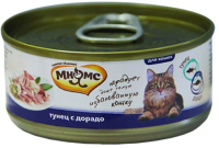 

Корм для кошек Мнямс, Тунец с дорадо в нежном желе / 700750