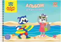 

Альбом для рисования Мульти-пульти, Приключения Енота / А32сп_37229