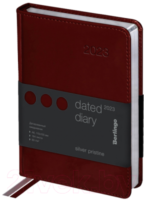 Изображение товара Ежедневник Berlingo Silver Pristine A6 / DD3_82604 (184л, коричневый)