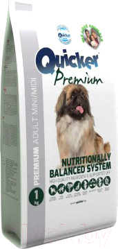 Сухой корм для собак Quicker Premium Adult mini / midi (1кг)