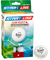 Набор мячей для настольного тенниса Start Line Club Select 1 New (6шт, белый) - 