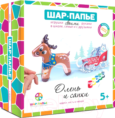 

Набор для творчества Шар-папье, Олень и санки / B02943T