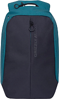 Рюкзак Grizzly RQ-920-1 (черный/бирюзовый) - 