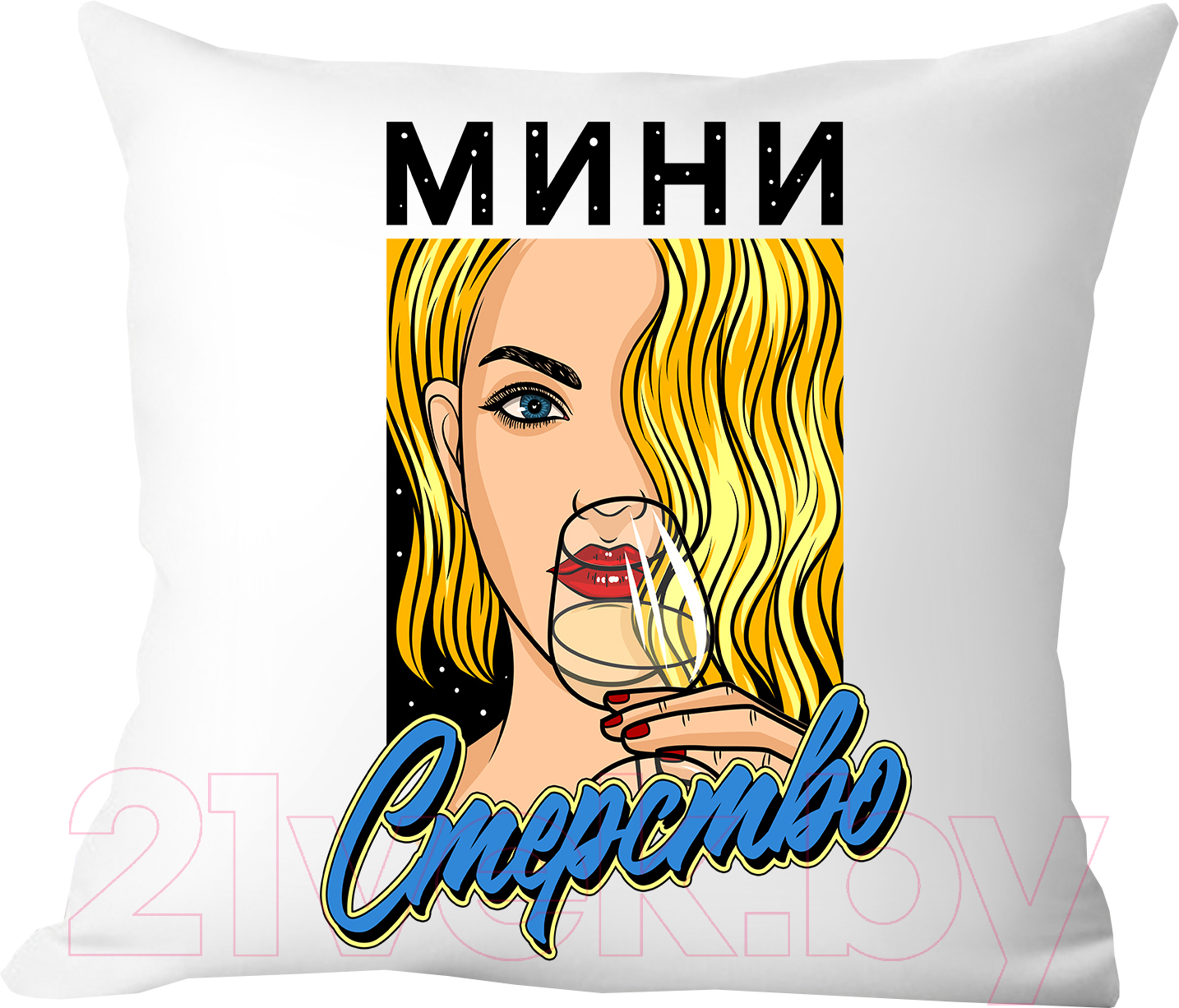 Подушка декоративная Print Style Мини стерство / 40x40plat203