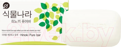 Мыло твердое Lion Botanic Nation Hinoki Pure Bar с экстрактом японского кипариса  (100г)