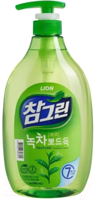 Средство для мытья посуды Lion Chamgreen Зеленый чай (960мл)