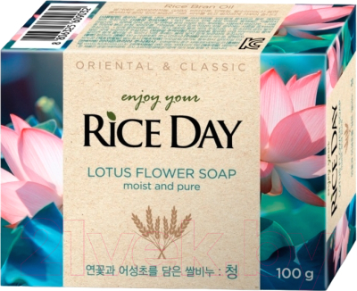 Мыло твердое Lion Riceday Soap С экстрактом лотоса (100г)