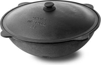 Казан Davr Metall Узбекский чугунный (22л, круглое дно) - 