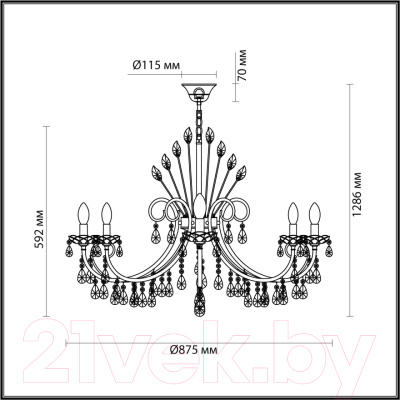 Люстра Odeon Light Versia 4977/10