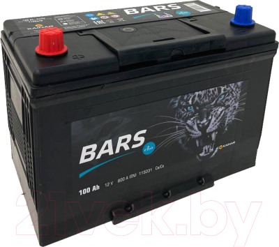 Автомобильный аккумулятор BARS Asia 100 JL / 090 141 09 0 R (100 А/ч)
