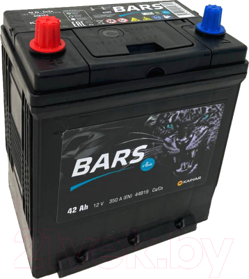 Автомобильный аккумулятор BARS Asia 42 JL тонкие клеммы с бортом / 037 143 01 0 R
