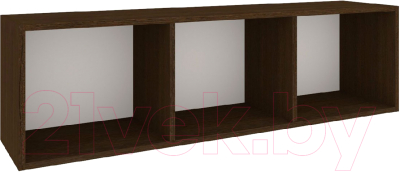 Полка-ячейка Кортекс-мебель 120x35 (венге)