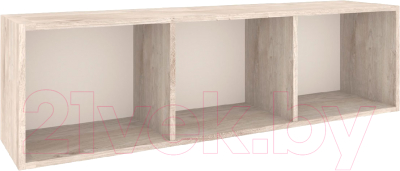Полка-ячейка Кортекс-мебель 120x35 (дуб монтерей)