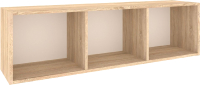 Полка-ячейка Кортекс-мебель 120x35 (дуб сонома) - 