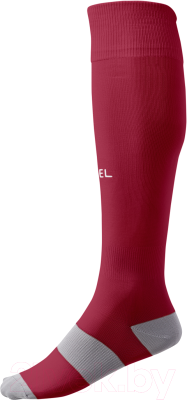 Гетры футбольные Jogel Camp Basic Socks / JC1GA0122.83 (гранатовый/серый/белый, р-р 28-31)
