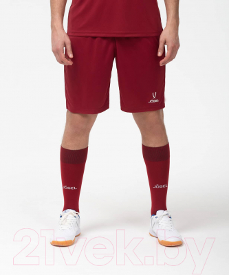 Гетры футбольные Jogel Camp Basic Socks / JC1GA0122.83 (гранатовый/серый/белый, р-р 28-31)