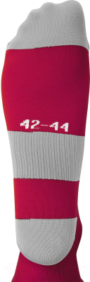 Гетры футбольные Jogel Camp Basic Socks / JC1GA0122.83 (р-р 43-45, гранатовый/серый/белый)