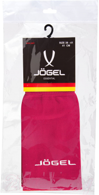 Гетры футбольные Jogel Camp Basic Socks / JC1GA0122.83 (р-р 43-45, гранатовый/серый/белый)