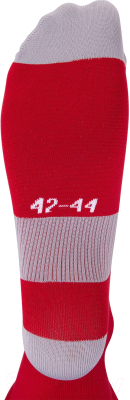 Гетры футбольные Jogel Camp Basic Socks / JC1GA0125.R2 (р-р 43-45, красный/серый/белый)
