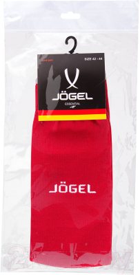 Гетры футбольные Jogel Camp Basic Socks / JC1GA0125.R2 (р-р 43-45, красный/серый/белый)
