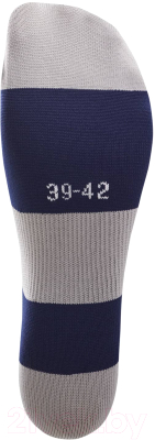 Гетры футбольные Jogel Camp Basic Socks / JC1GA0130.Z4 (темно-синий/серый/белый, р-р 32-34)