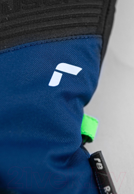 Перчатки лыжные Reusch Duke R-Tex Xt Junior / 6261212-7712 (р-р 5, Black/Dress Blue/Green)